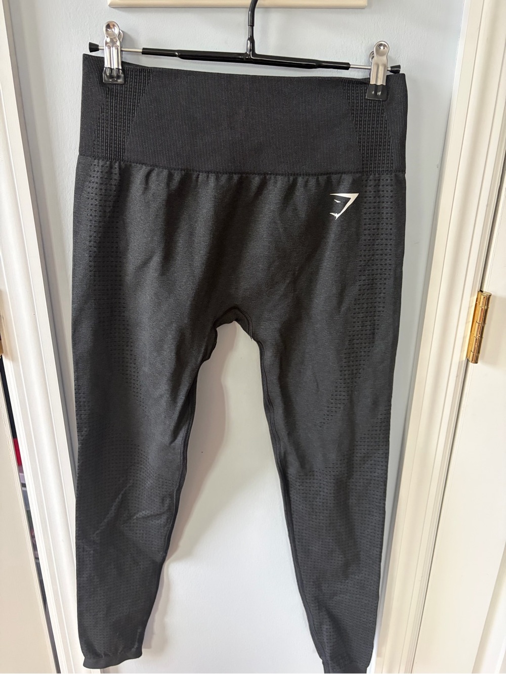 Gymshark Black Seamless High-Waist Leggings with Logo